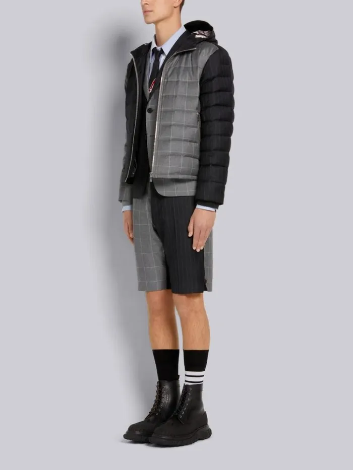 Calf Leather Rubber Sole Longwing Duck Boot Black Men Thom Browne Boots