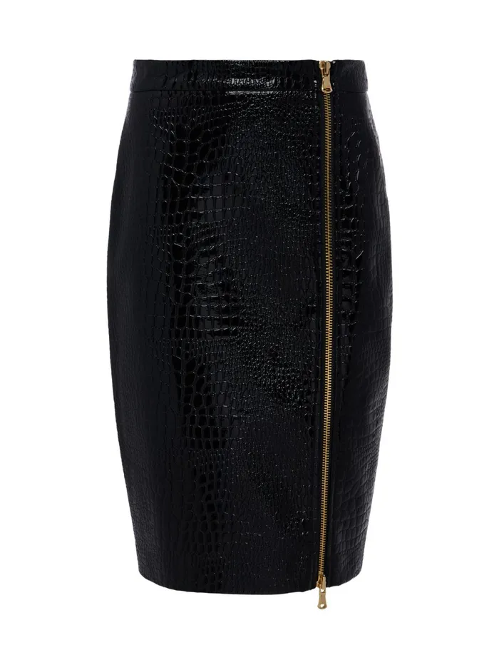 Cannes Vegan Leather Pencil Skirt Black Women L039Agence Skirts Cannes Vegan Leather Pencil Skirt Black Women L039Agence Skirts