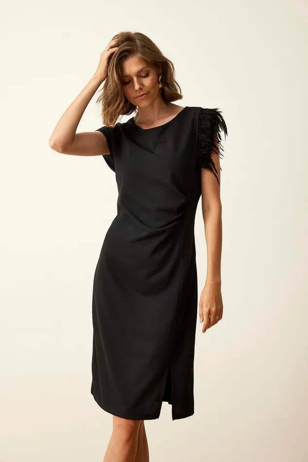 CARO DRESS 15987 999 Black 999 Women IN FRONT DRESSES