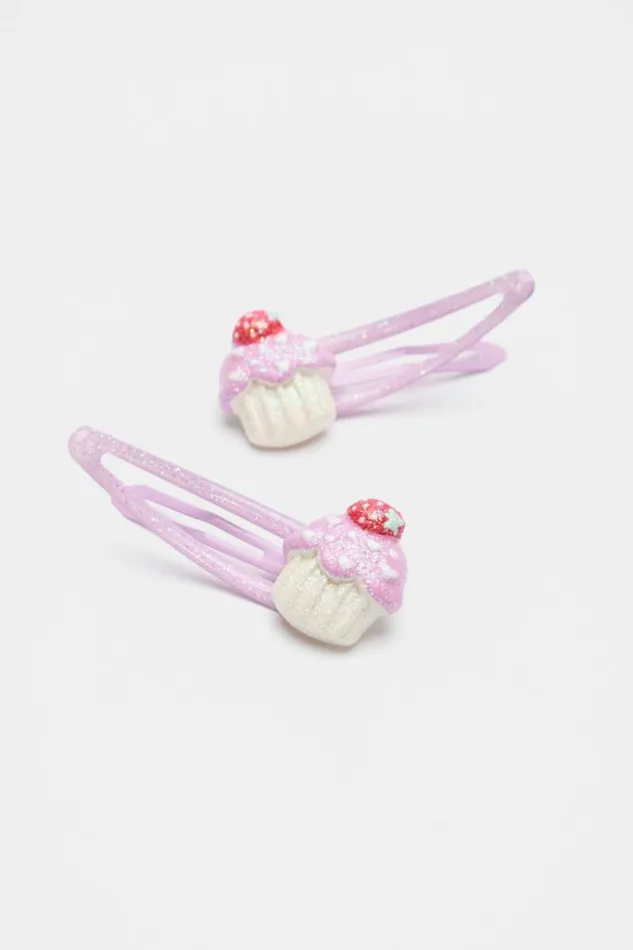 Child Hair Accessories Seed Heritage Cupcake Snaps Fairy Floss