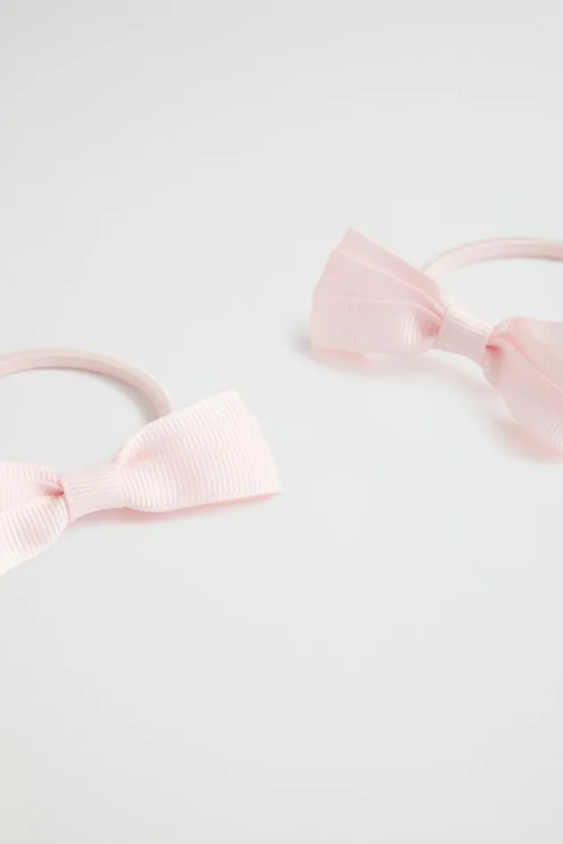 Child Hair Accessories Seed Heritage Grosgrain Bow Elastic Pack Dusty Rose