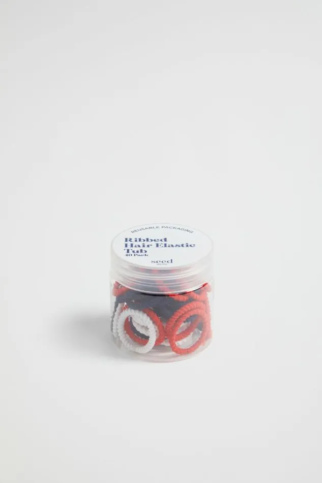 Child Hair Accessories Seed Heritage Mini Hair Elastics Tub School