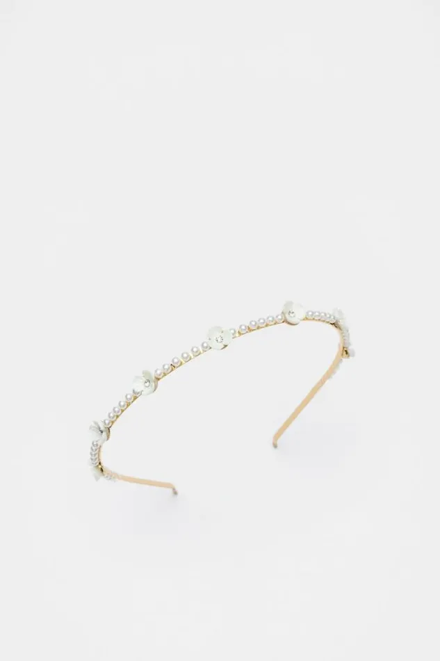 Child Hair Accessories Seed Heritage Pearl Alice Band Multi