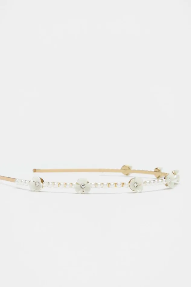 Child Hair Accessories Seed Heritage Pearl Alice Band Multi