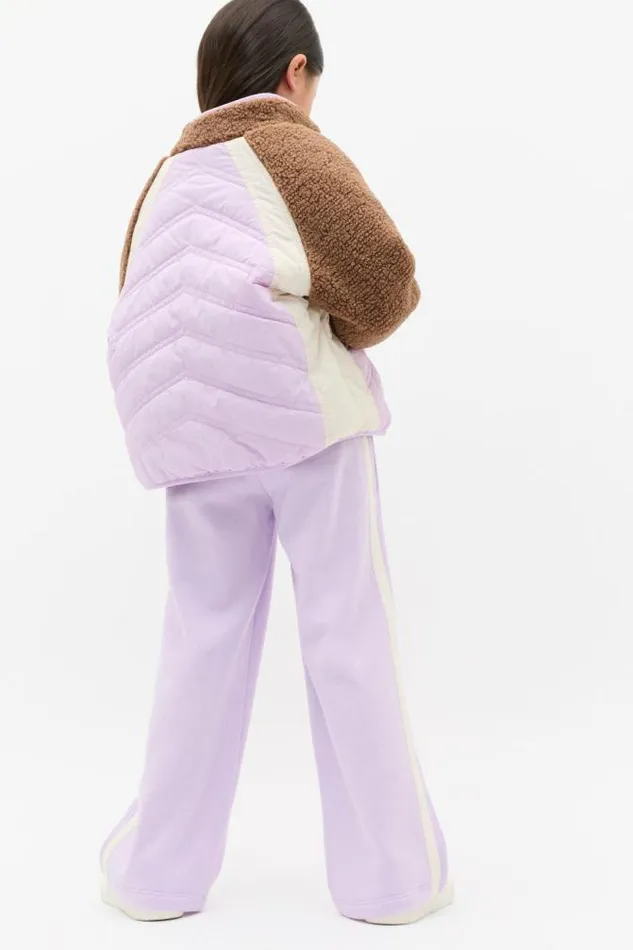 Child Jackets and Vests Seed Heritage Spliced Teddy Jacket Soft Lilac