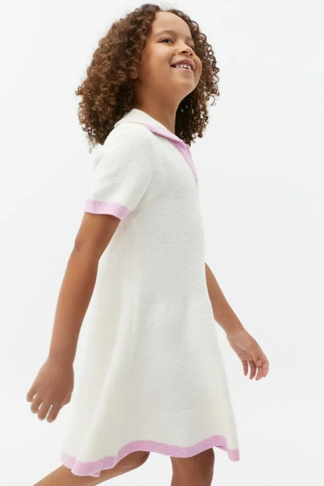 Child Knitwear and Sweaters Seed Heritage Knit Skater Dress Classic Cream