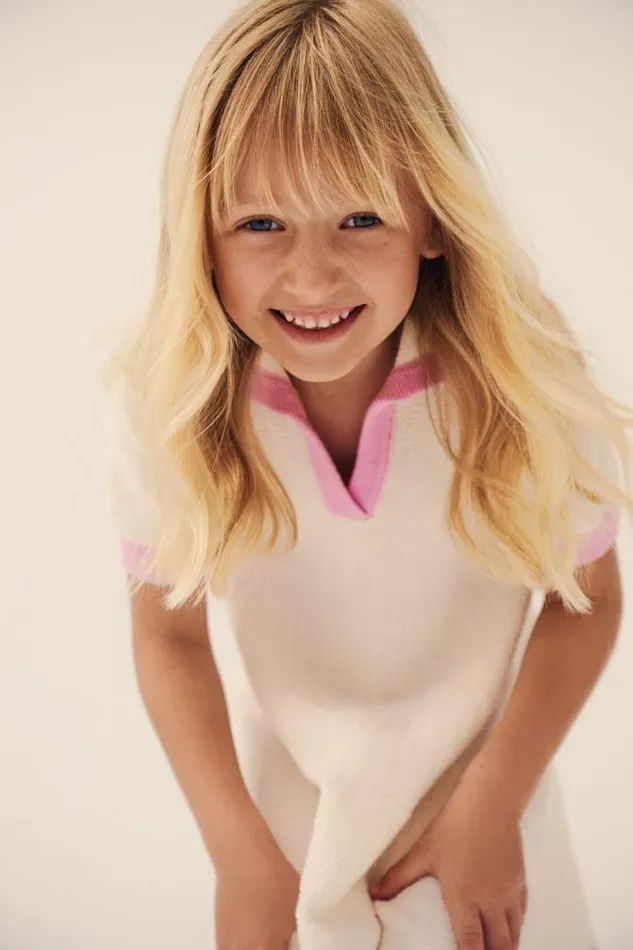 Child Knitwear and Sweaters Seed Heritage Knit Skater Dress Classic Cream