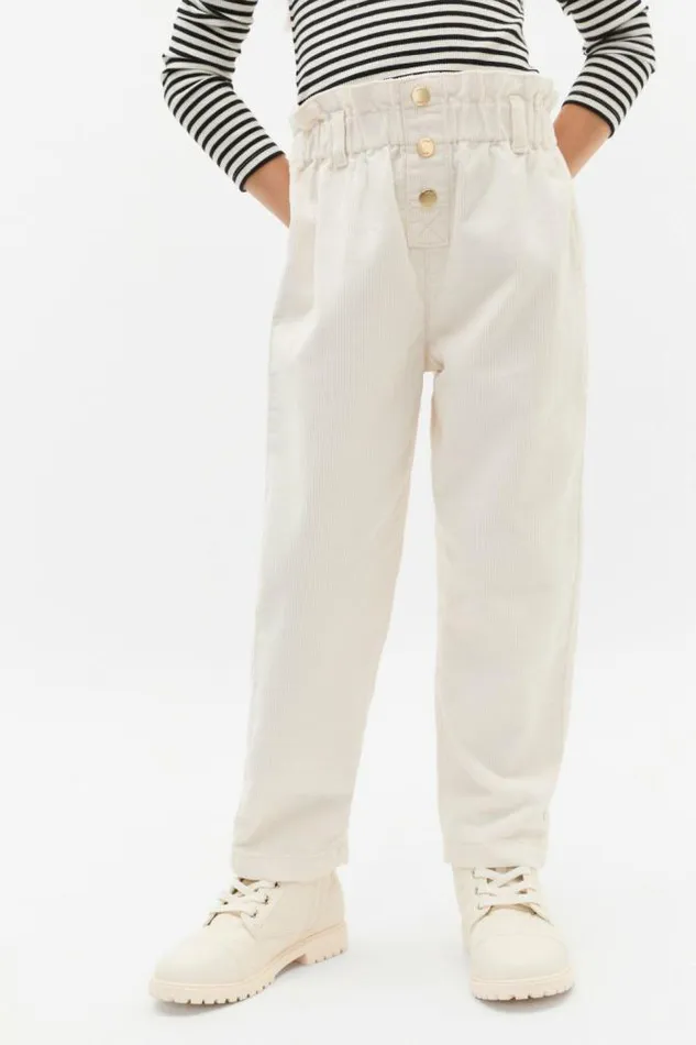 Child Pants Seed Heritage Paperbag Cord Pant Classic Cream