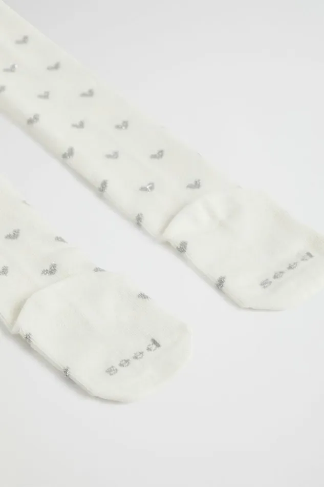 Child Socks and Tights Seed Heritage Heart Tight Silver