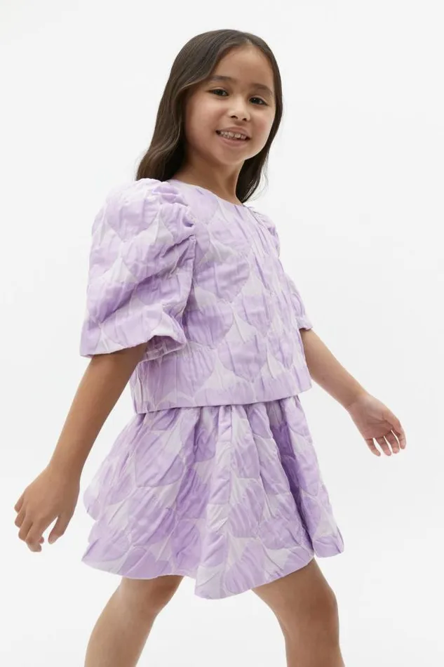 Child TShirts and Tops Seed Heritage Heart Top Bright Orchid