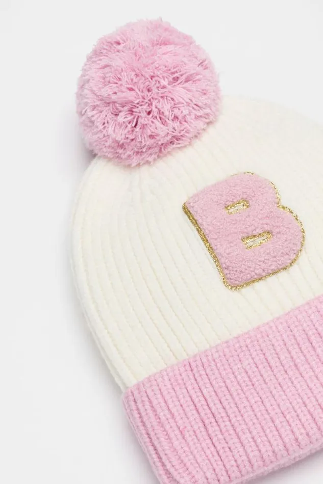 Child The AZ Of Initials Seed Heritage Colourblock Initial Beanie