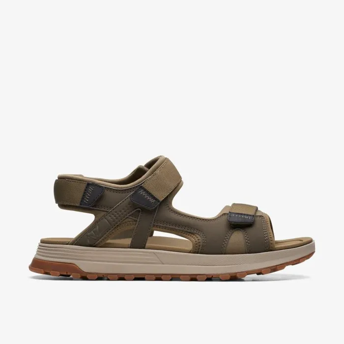Clarks ATL Trek Sun Olive Combination Flat Sandals Olive Combination Men High Grip Shoes And Boots Clarks ATL Trek Sun Olive Combination Flat Sandals Olive Combination Men High Grip Shoes And Boots