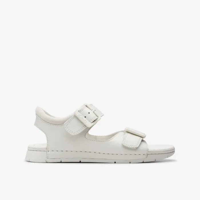 Clarks Baha Beach Kid White Sandals White Kids Sandals