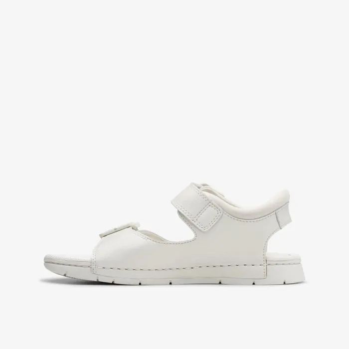 Clarks Baha Beach Kid White Sandals White Kids Sandals