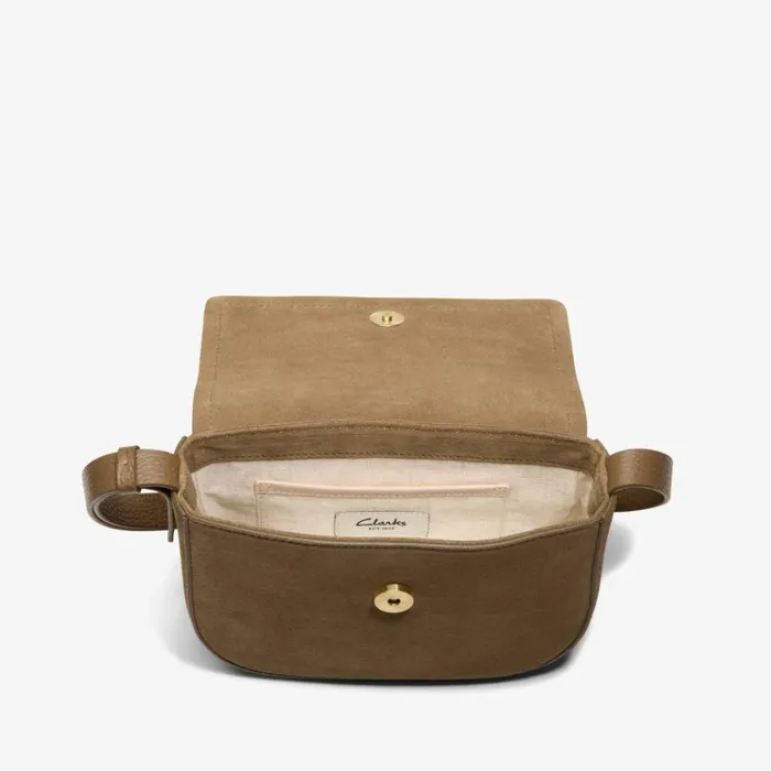 Clarks Casual Cross 2 Dark Sand Suede Across Body Bag Dark Sand Suede Women Women039s Bags