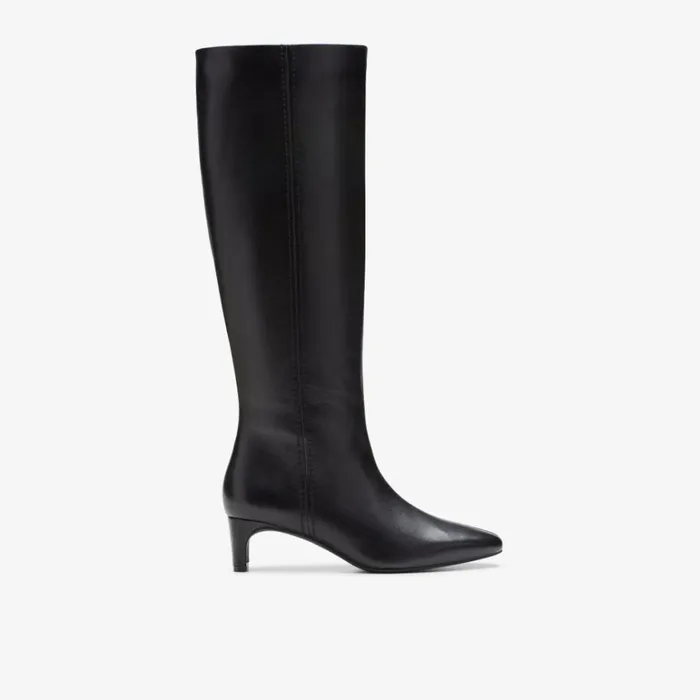 Clarks Edina Tall Black Leather Knee High Boots Black Leather Women Knee High Boots Clarks Edina Tall Black Leather Knee High Boots Black Leather Women Knee High Boots