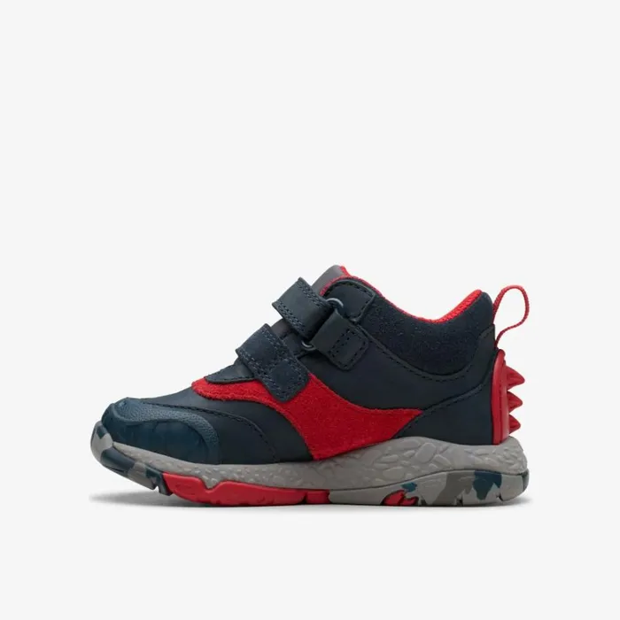 Clarks Kids Unisex Steggy Rex Toddler Navy Ankle Boots Navy Kids Toddler Shoes