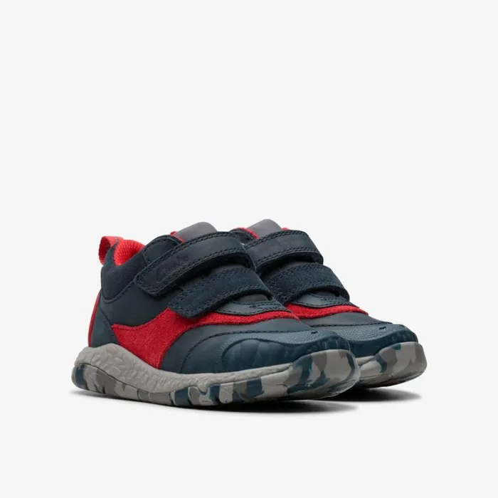 Clarks Kids Unisex Steggy Rex Toddler Navy Ankle Boots Navy Kids Toddler Shoes