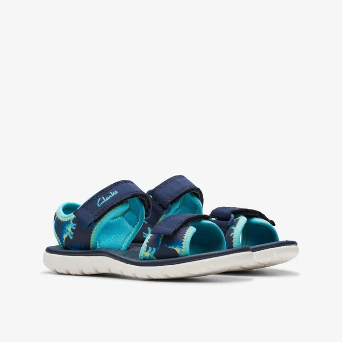 Clarks Kids Unisex Surfing Tide Kid Navy Sandals Navy Kids Sandals