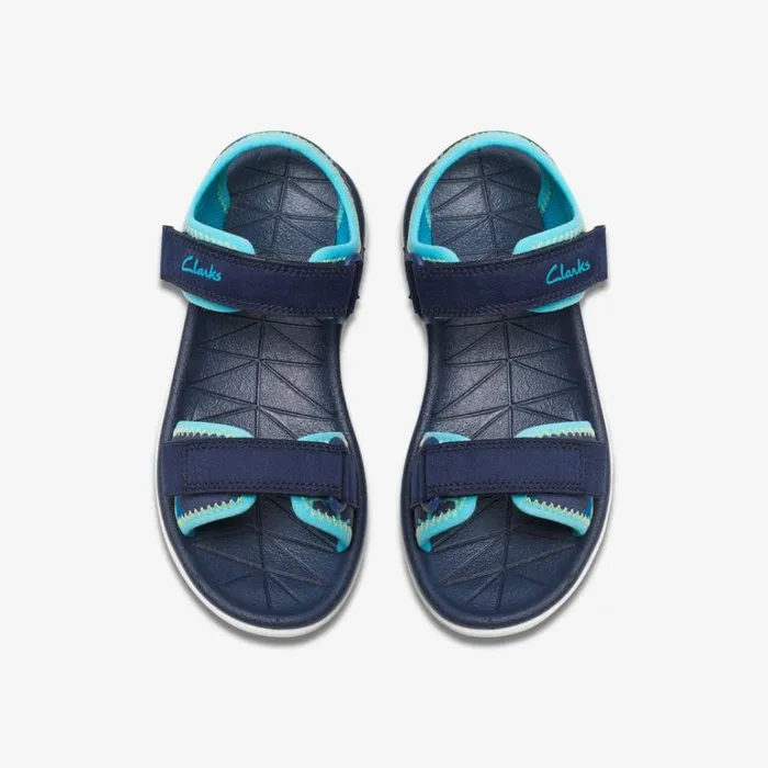 Clarks Kids Unisex Surfing Tide Kid Navy Sandals Navy Kids Sandals