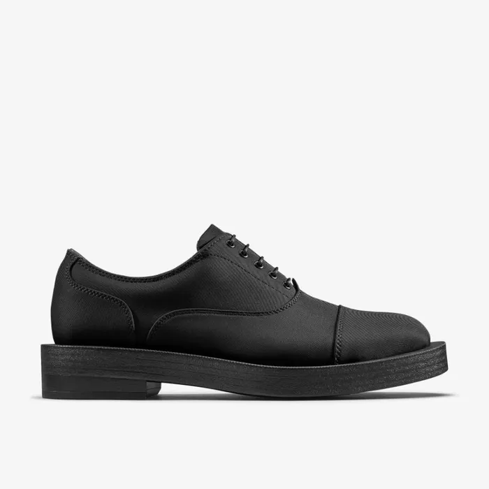 Clarks Martine Rose Oxford 2 Black Textile Shoes Black Textile Men Clearance Trainers