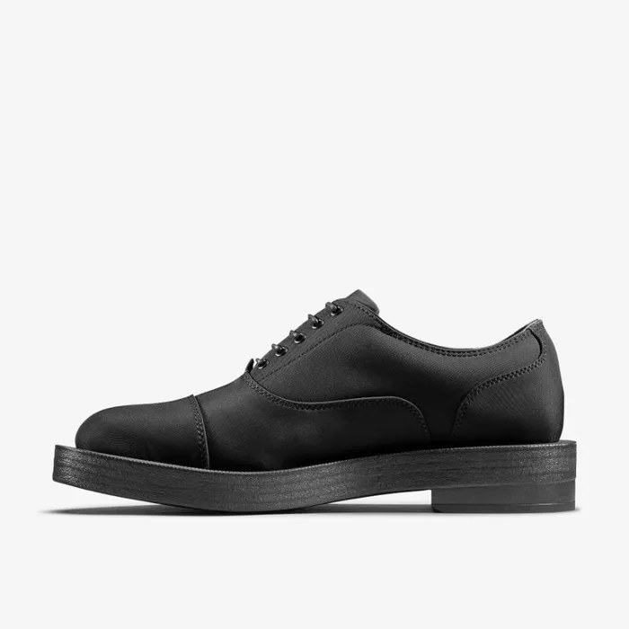 Clarks Martine Rose Oxford 2 Black Textile Shoes Black Textile Men Clearance Trainers