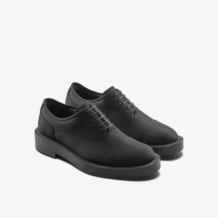 Clarks Martine Rose Oxford 2 Black Textile Shoes Black Textile Men Clearance Trainers
