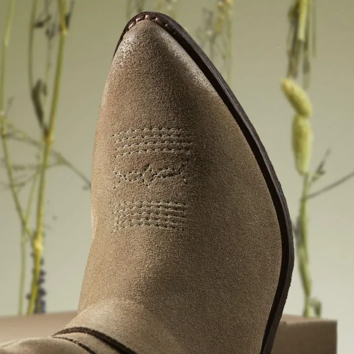 Clarks Morzine Rise Dark Sand Suede Mid Calf Boots Dark Sand Suede Women Ankle Boots