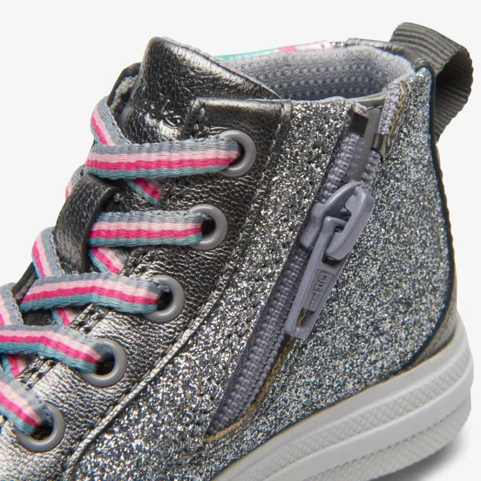 Clarks Nova Light Toddler Gun Metal Leather Boots Gun Metal Leather Kids Toddler Shoes