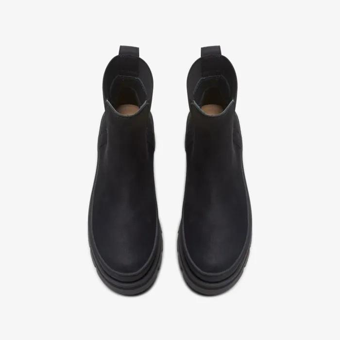 Clarks Orianna 2 Top Black Nubuck Chelsea Boots Black Nubuck Women Chelsea Boots