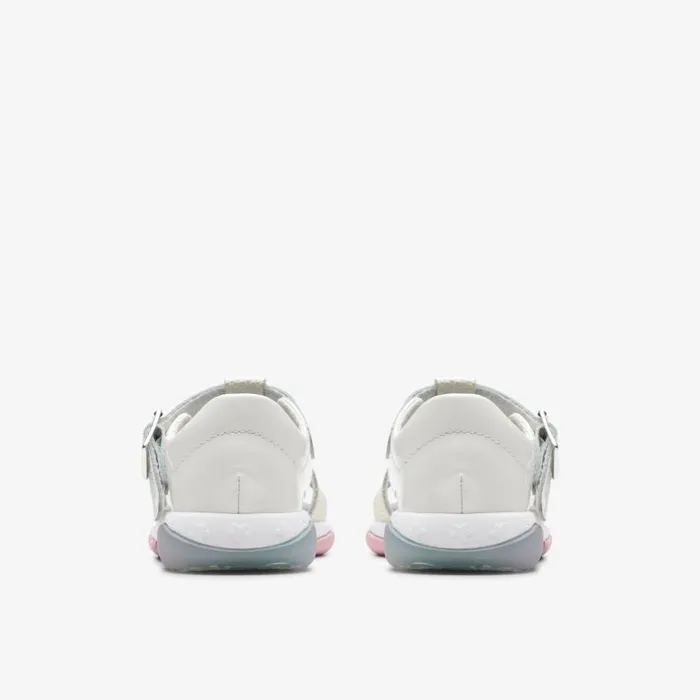 Clarks Osian Charm Toddler White Sandals White Kids Sandals