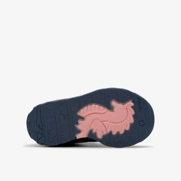 Clarks Tidal 2 Glow Toddler NavyMulticolour Ankle Boots Navymulticolour Kids Toddler Shoes