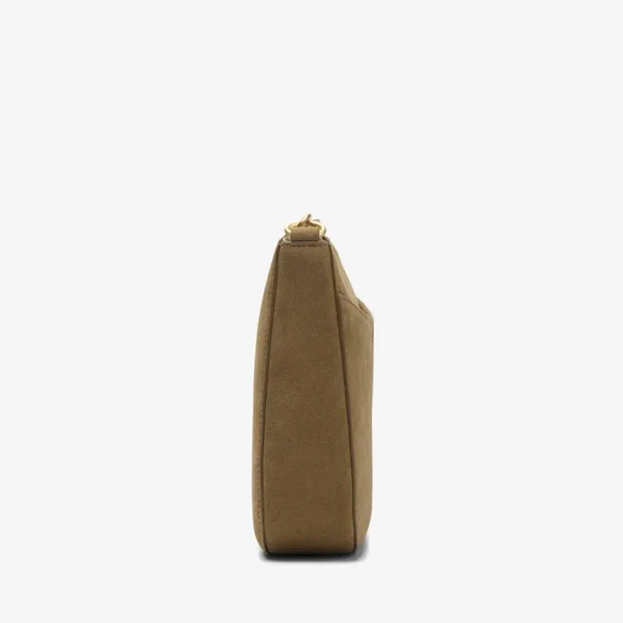 Clarks Topsham Willow Dark Sand Suede Across Body Bag Dark Sand Suede Women Women039s Bags