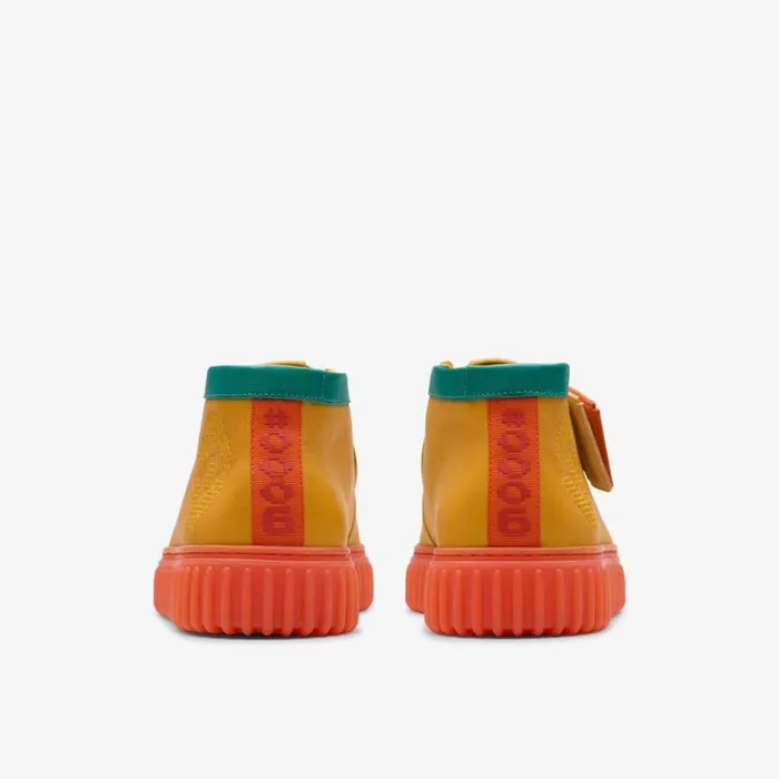 Clarks Torhill Explore Orange Leather Ankle Boots Orange Leather Women Lace Up Boots