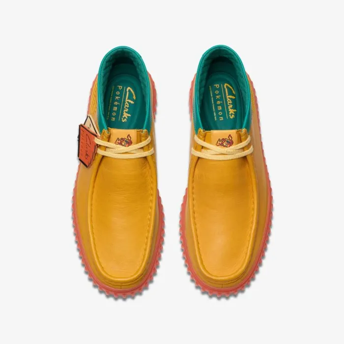 Clarks Torhill Explore Orange Leather Ankle Boots Orange Leather Women Lace Up Boots