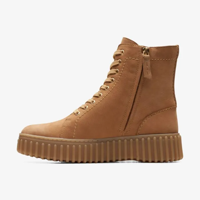 Clarks Torhill Rise Light Tan Nubuck Ankle Boots Light Tan Nubuck Women Lace Up Boots