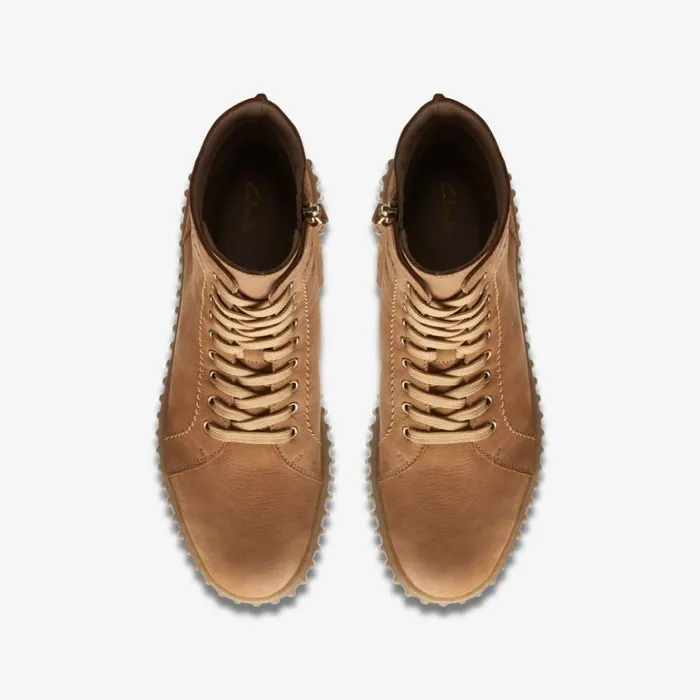 Clarks Torhill Rise Light Tan Nubuck Ankle Boots Light Tan Nubuck Women Lace Up Boots