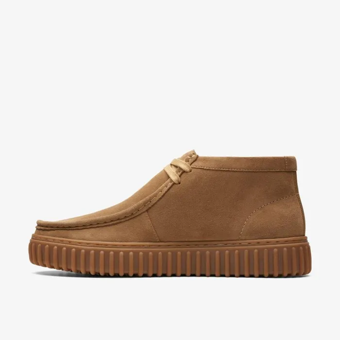 Clarks Unisex Torhill Hi Dark Sand Suede Ankle Boots Dark Sand Suede MenWomen Brown Boots
