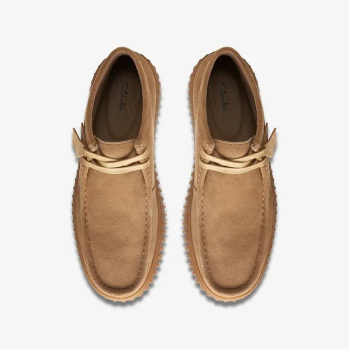 Clarks Unisex Torhill Hi Dark Sand Suede Ankle Boots Dark Sand Suede MenWomen Brown Boots