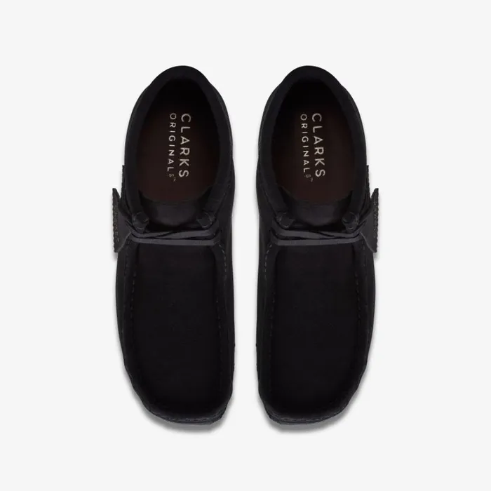 Clarks Wallabee Boot Black Suede Boots Black Suede Men Wallabees