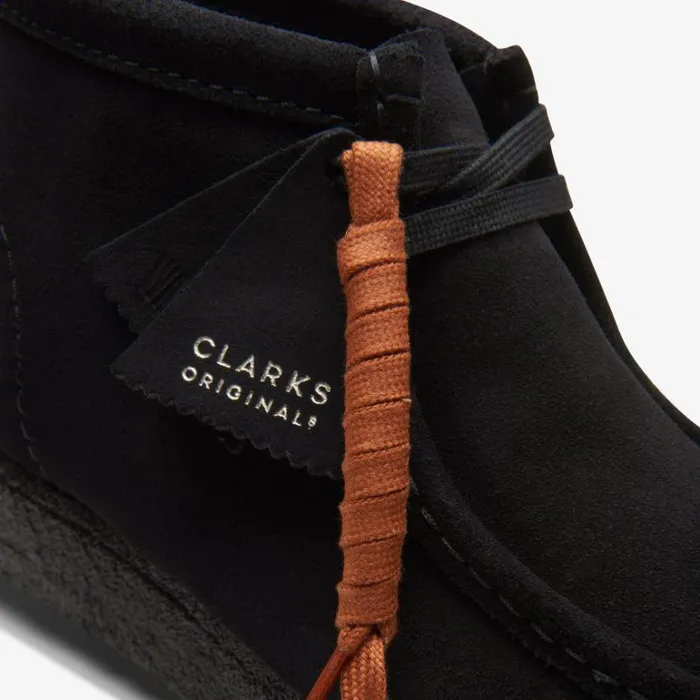 Clarks Wallabee Boot Black Suede Boots Black Suede Men Wallabees