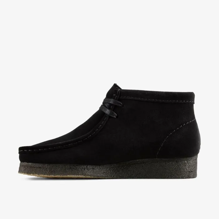 Clarks Wallabee Boot Black Suede Boots Black Suede Women Wallabees