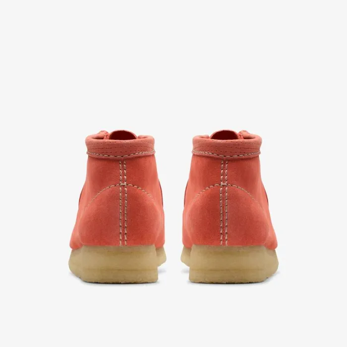 Clarks Wallabee Boot Coral Suede Wallabee Coral Suede Women Wallabees
