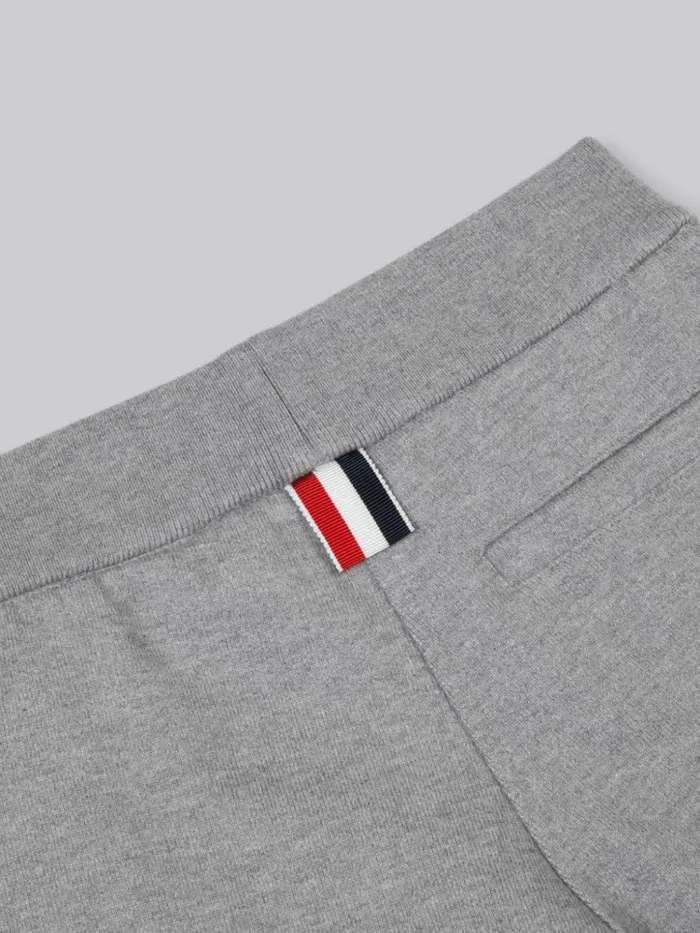 Classic Cotton Loopback Jersey Engineered 4bar Sweatpants Medium Grey BoysGirls Thom Browne Trousers And Shorts Classic Cotton Loopback Jersey Engineered 4bar Sweatpants Medium Grey BoysGirls Thom Browne Trousers And Shorts