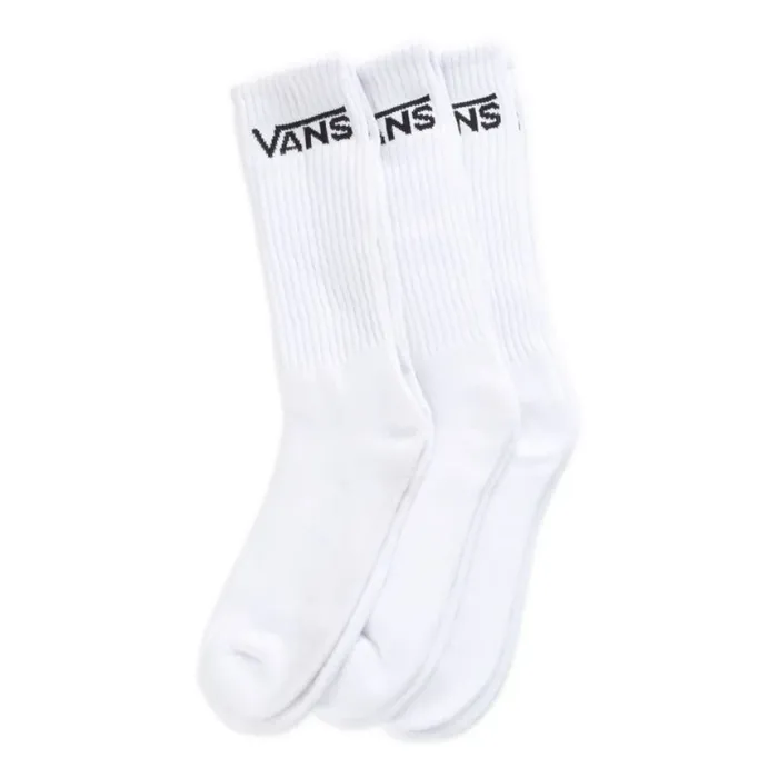 Classic Crew Socks 3 Pack WHITE Socks Vans Men