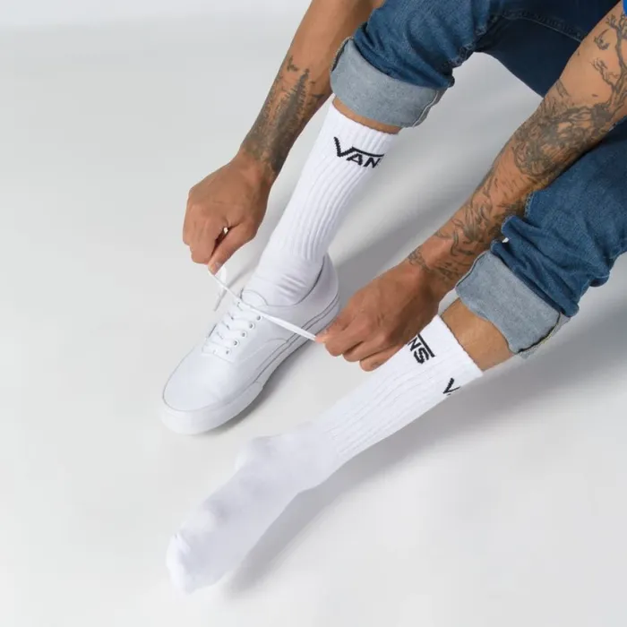 Classic Crew Socks 3 Pack WHITE Socks Vans Men