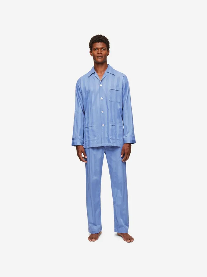 Classic Fit Pajamas Men Derek Rose Classic Fit Pajamas Lingfield Cotton French