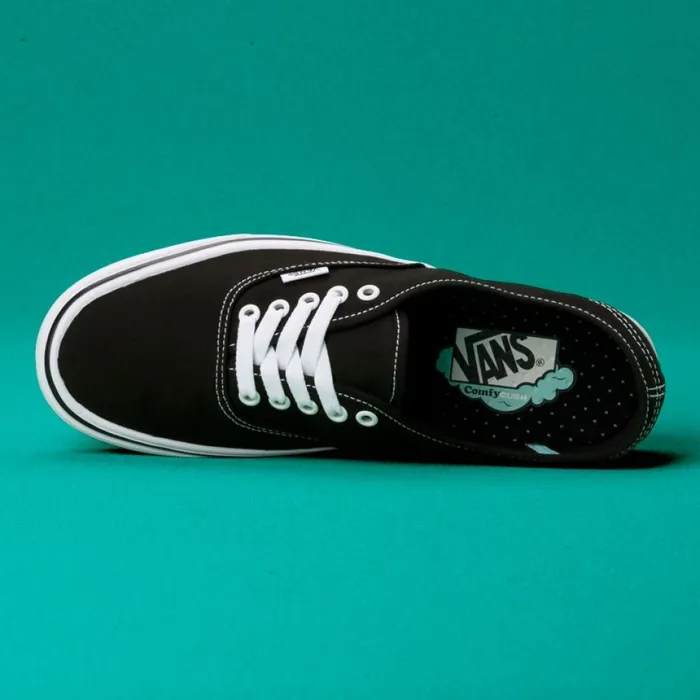 Classics Shoes ComfyCush Authentic BlackTrue White 8211 Vans Men Classics Shoes ComfyCush Authentic BlackTrue White 8211 Vans Men