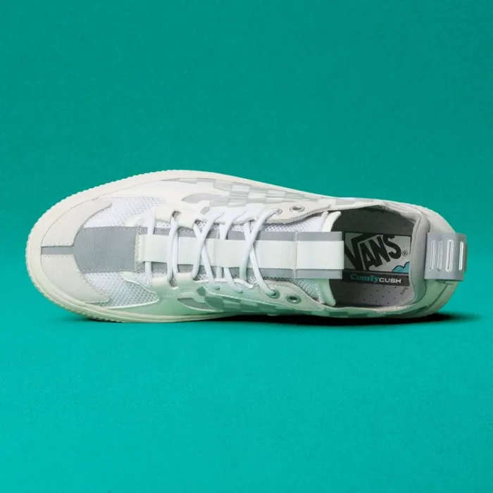 Classics Shoes Men Vans Checker Overt CC True WhiteGrey Classics Shoes Men Vans Checker Overt CC True WhiteGrey