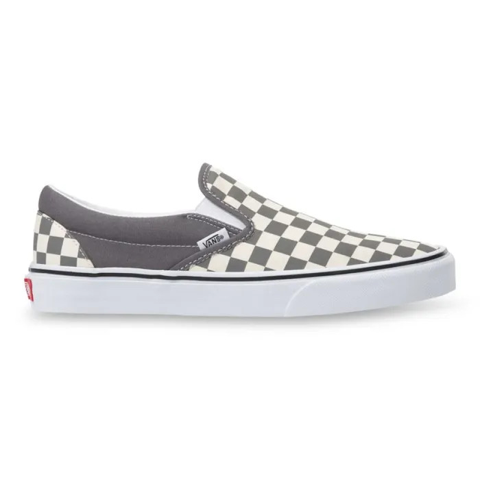Classics Shoes Vans MenWomen Checkerboard SlipOn PewterTrue White Classics Shoes Vans MenWomen Checkerboard SlipOn PewterTrue White